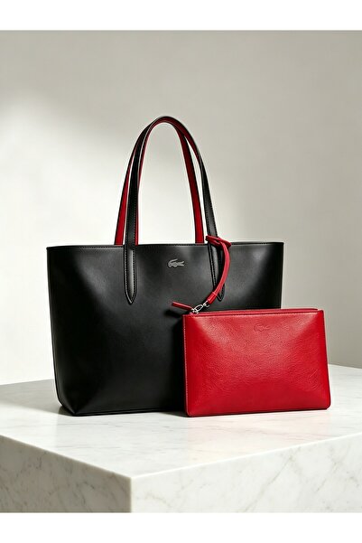 Lacoste Kids Women's Double Sided Two-Tone Large Capacity, Messenger Bag Hand...