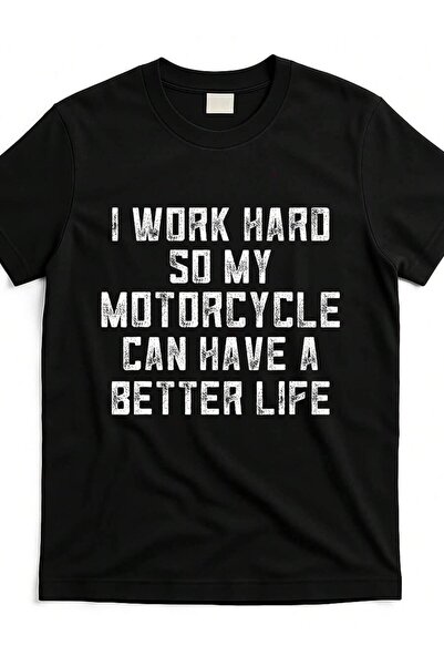 4CR Men's Funny Quote-Shirt| I Work Hard So That My Can Live A Better Life Bl...