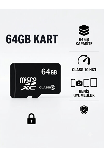 OEM 64 GB Micro SD Kart- Telefon, Kamera & Tablet Uyumlu