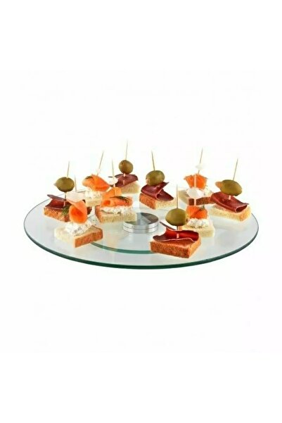 Perfect Home Farfurie rotativă de tort din sticlă, 34 cm