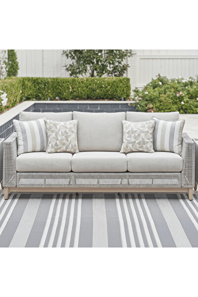 Ashley Furniture أريكة سيتون كريك الخارجية مع وسادة