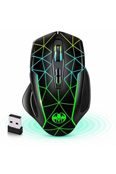 Timebox Mouse Gaming Wireless cu Jiggler Timebox, 7 Butoane, RGB LED, 1600 DP...