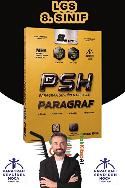 Paragrafı Sevdiren Hoca ile 8. Sınıf Paragraf Soru Bankası Hamza Kaya Bağlam ...