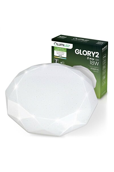 Lumiled Plafonieră LED aplicată 18W IP44 Rotundă GLORY 2 Diamond 33cm