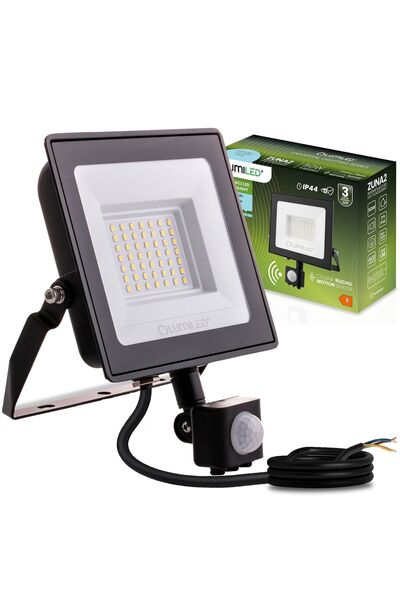 Lumiled ZUNA2 Proiector LED 50W 4500lm 6500K IP44 Negru Senzor de mișcare
