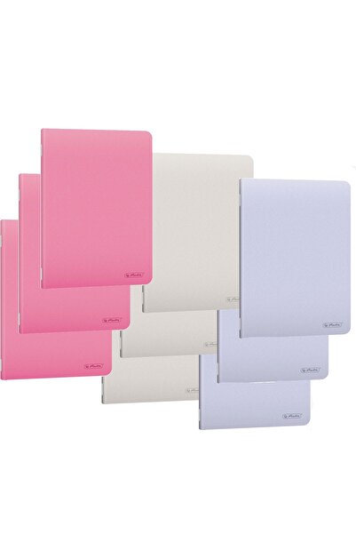 Herlitz Caiet A5 48 file, hartie 70g/mp FSC, coperta PP, patratele, diverse c...