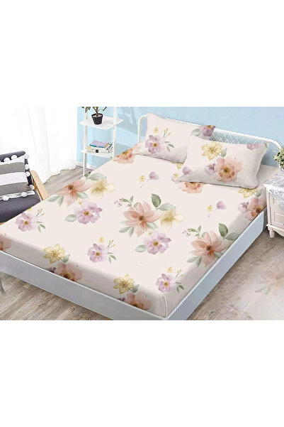 TextiLici Set husă de pat din finet cu elastic, TextiLici, 160 x 200 cm, cu 2...