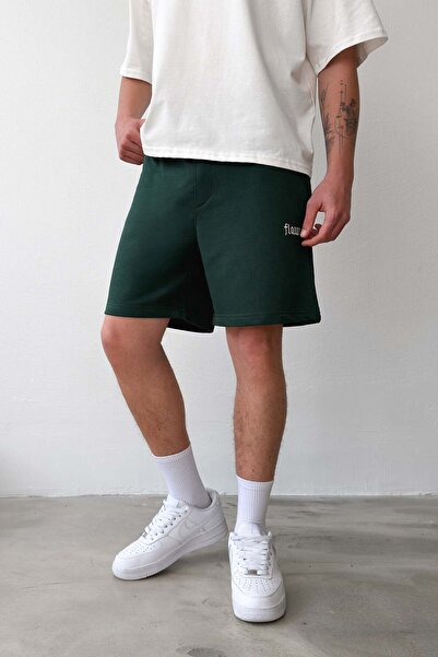 Flaw Wear Flaw Embroidered Elastic Waist Shorts