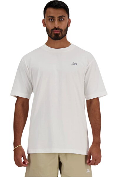 New Balance Tricou cu logo mic - MT41509-WT