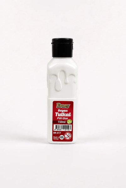 Brons Beyaz Tutkal 150 ml | Kağıt Karton ve Ahşap İçin Çok Amaçlı Yapıştırıcı