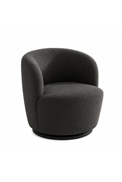 homejoyz Mystic Chair - Bouclé Fabric - 69X66X52Cm - Dark Grey