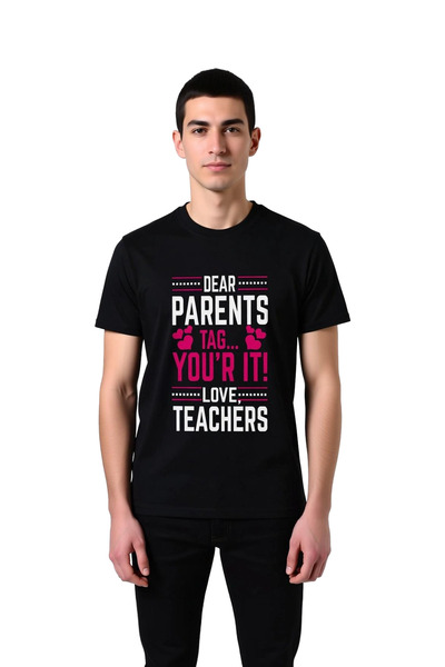 PayBuy Men's Teacher Theme Funny Printed Short Sleeve Round Neck Cotton T-Shi...