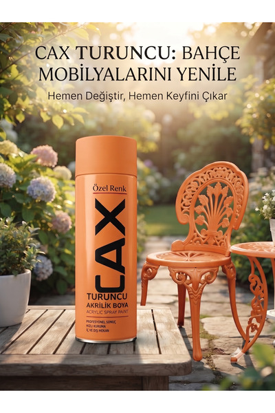 caxcolors CAX Rengi Akrilik Sprey Boya 400ml - Ahşap Bahçe Mobilyası ve Hobi ...