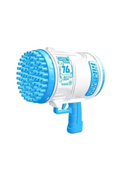 Generic 76 hole Bubble Machine with Color Light, Rocket Bubble Machine, Suita...