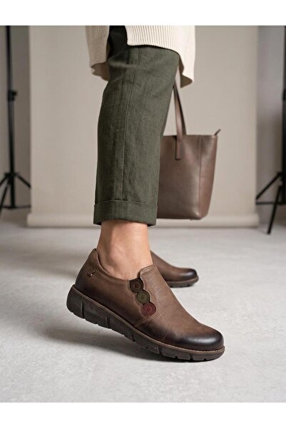 Venüs 1953714K Women's Genuine Leather Elastic Casual Shoes