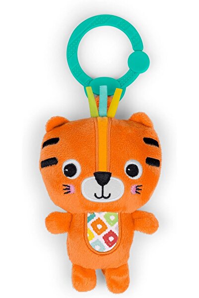 Bright Starts Safari Soother Rattle & Teether Toy for Stroller and On-The-Go ...