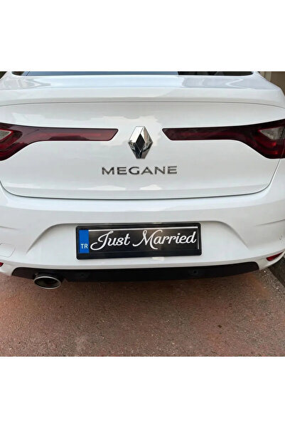 BTRENDY 2 Adet Ön Ve Arka Plaka İçin Just Married Yazısı,Gelin Arabası Süsü Ş...