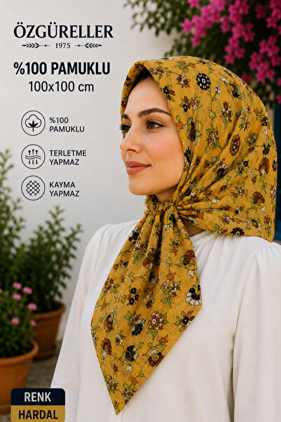 ÖZGÜRELLER %100 Pamuklu Karanfil Desen Yazma ,Hediyelik Kaymayan Terletmeyen ...