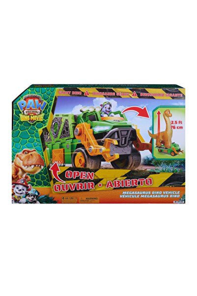 PAW PATROL Paw Patrol Megasaurus Dino Vehicle, The Dinosaur Movie, 76 cm