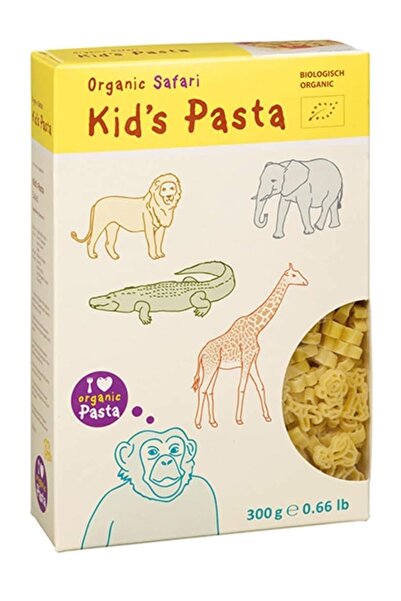 Earth Circle Organics Organic Safari Kid's Pasta - Safari Animal Shapes - 300g