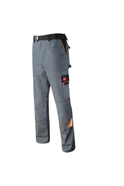 art.mas Pantaloni de lucru din tercot, pe talie, 320 gsm, Professional, gri-p...