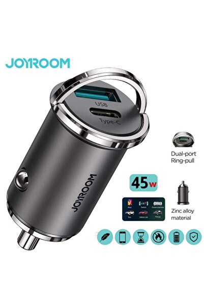 Joyroom 45W Type-C Fast PD Dual USB Car Charger Tarnish