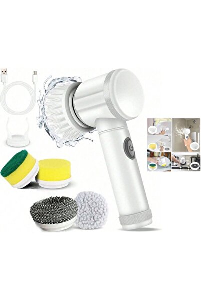 STARSTAR Electric cleaning brush with 5 brush heads for cleaning kitchen, bat...