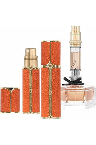 muilsae زجاجة عطر AF01PK قابلة لإعادة التعبئة مع غطاء جلدي، بخاخ عطر محمول لل...