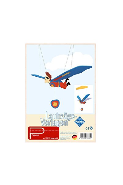 Pebaro 377/3S, Sablon din lemn, supererou, pentru traforaj, dimensiunea A4