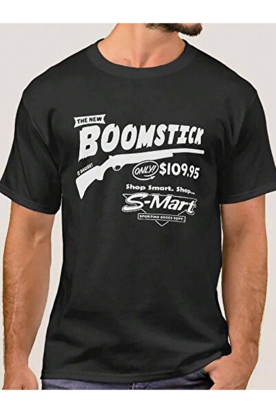 21JNRY تي شيرت BOOMSTICK Evil Dead S Mart - تصميم مستوحى من فيلم الأيقونات، ق...