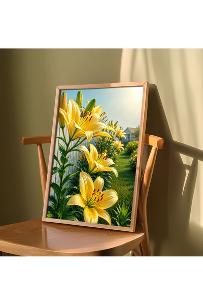 alphobitasarım A Step into the Enchanted World of Yellow Lilies - Decorative ...