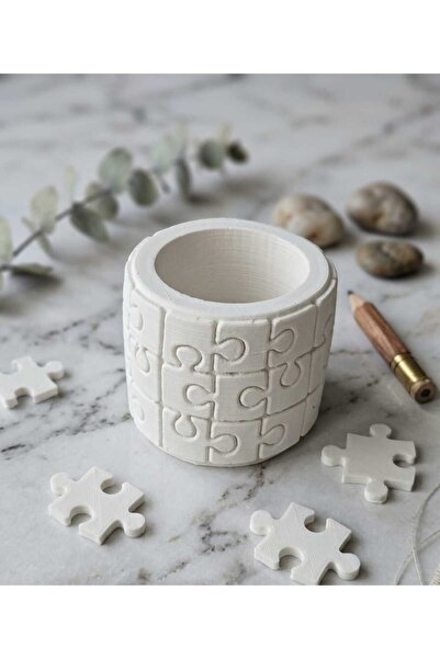 Lonca Home LONCAHOME Dekoratif Yuvarlak Puzzle Saksı