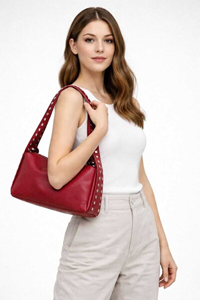 WİKİDAYS.S MODA TRENDİ Staple Detailed Leather Women's Shoulder Bag - Stylish...
