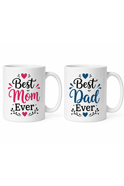 Generic Brand Set 2 cani personalizate, Cadou pentru parinti, Best Mom Ever s...