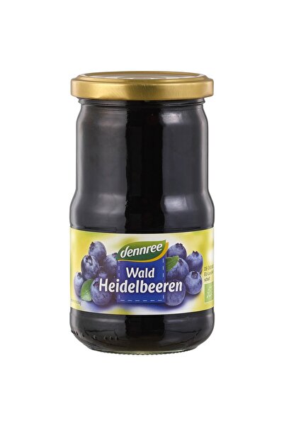 Dennree Afine sălbatice în sirop organic, 350g