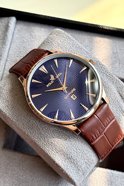Polo Weil Pl002M Leather Men's Wristwatch with Strap