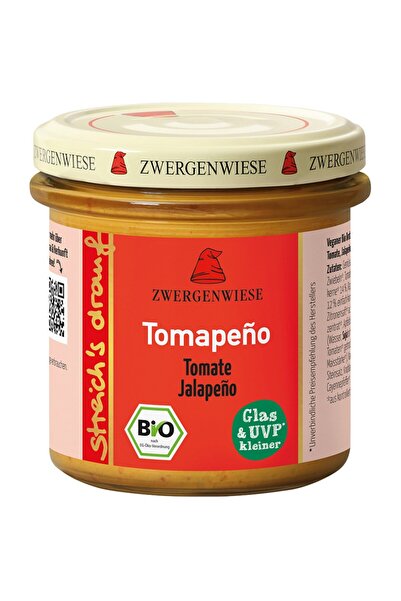Zwergenwiese Cremă întregătoare cu roșii și ardei iute Jalapeño, bio, fără gl...