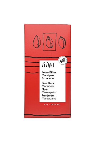 Vivani Ciocolată neagră cu marțipan amaretto organic, 100g