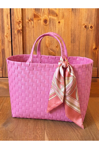 ARMES EV CONCEPT Handmade Knitted Basket Bag - Casual and Beach Bag - Large S...