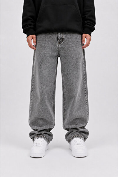 Lyvens Erkek Füme Baggy Jean Pantolon