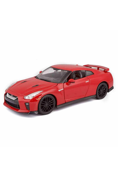 BBURAGO 1:24 2017 Nissan Gt-R Model Car Red |   Diecast Metal Body |   Collec...
