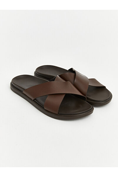 LC Waikiki Vizyon New Season Cross-Strapped Men's Slippers
