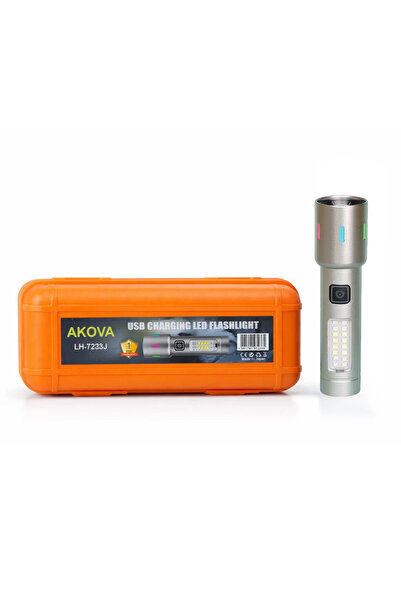Generic Brand Akova Rechargeable LED Flashlight LH-7233J