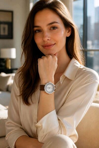 Monalisa Home Premium Leather Strap Watch