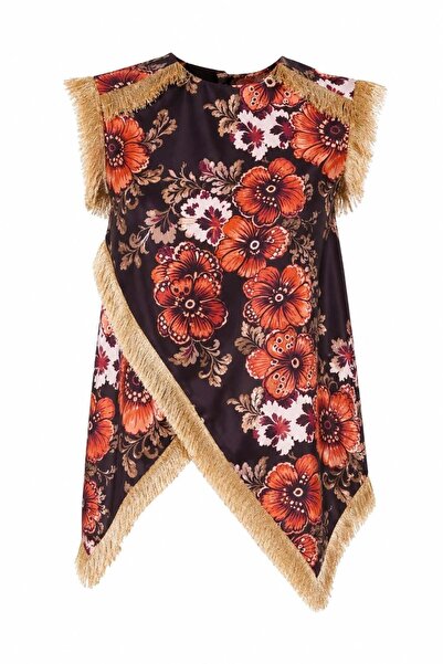 luzuze Women's Saffron Tassel Blouse
