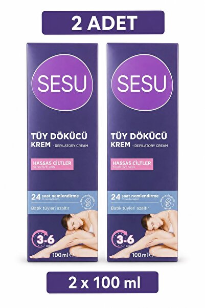 Sesu Depilatory Cream Sensitive Skin 100 ml X 2 Pieces