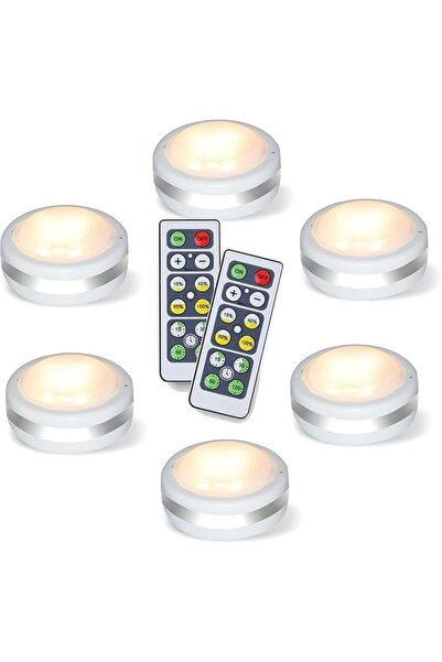 GENERAL Starxing Battery Operated Puck Lights with Remote Control, Wireless L...