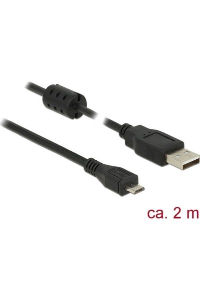 DELOCK Καλώδιο USB 2.0 σε micro USB, κανονικό, 2 μέτρων (84903)