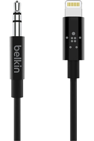 Belkin Καλώδιο 3.5mm σε Lightning Μαύρο 0.9μ (AV10172BT03-BLK)