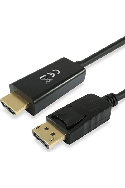 EQUIP Καλώδιο DisplayPort αρσενικό - HDMI αρσενικό 2μ Μαύρο (119390)